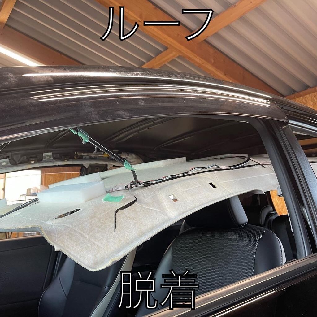 デントリペア施工中